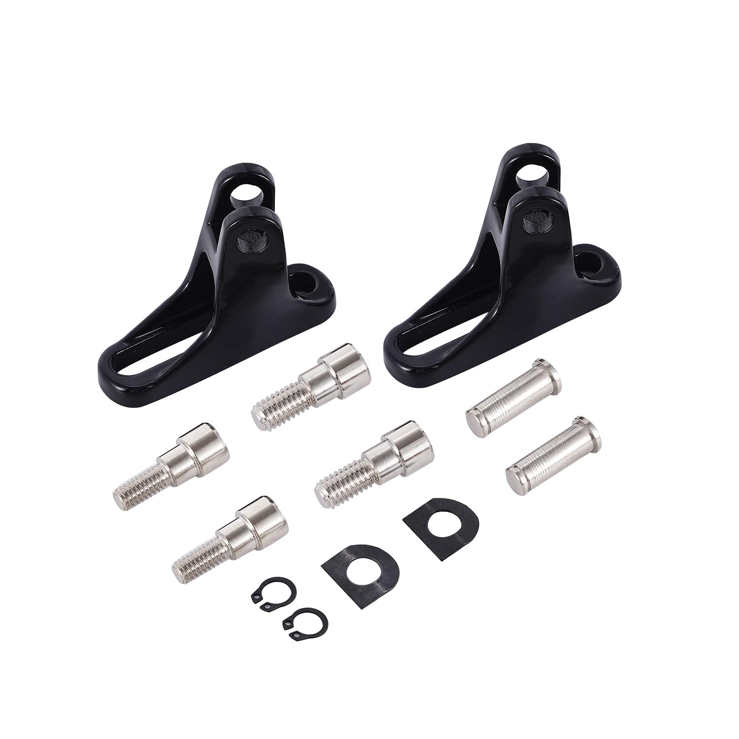 Passenger Footboard Mount Kit for Harley Touring Models Road King FLHR Road Glide FLTRX Street Glide FLHX Electra Glide FLHT 1993-2024 (Black Mount)