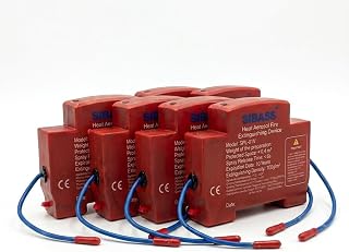 SIBASS Heat Aerosol Fire Extinguishing Device,Din-Rail-Mounted, for Electricity Meter Box,MCB Box and Solar Distribution Box Price In India