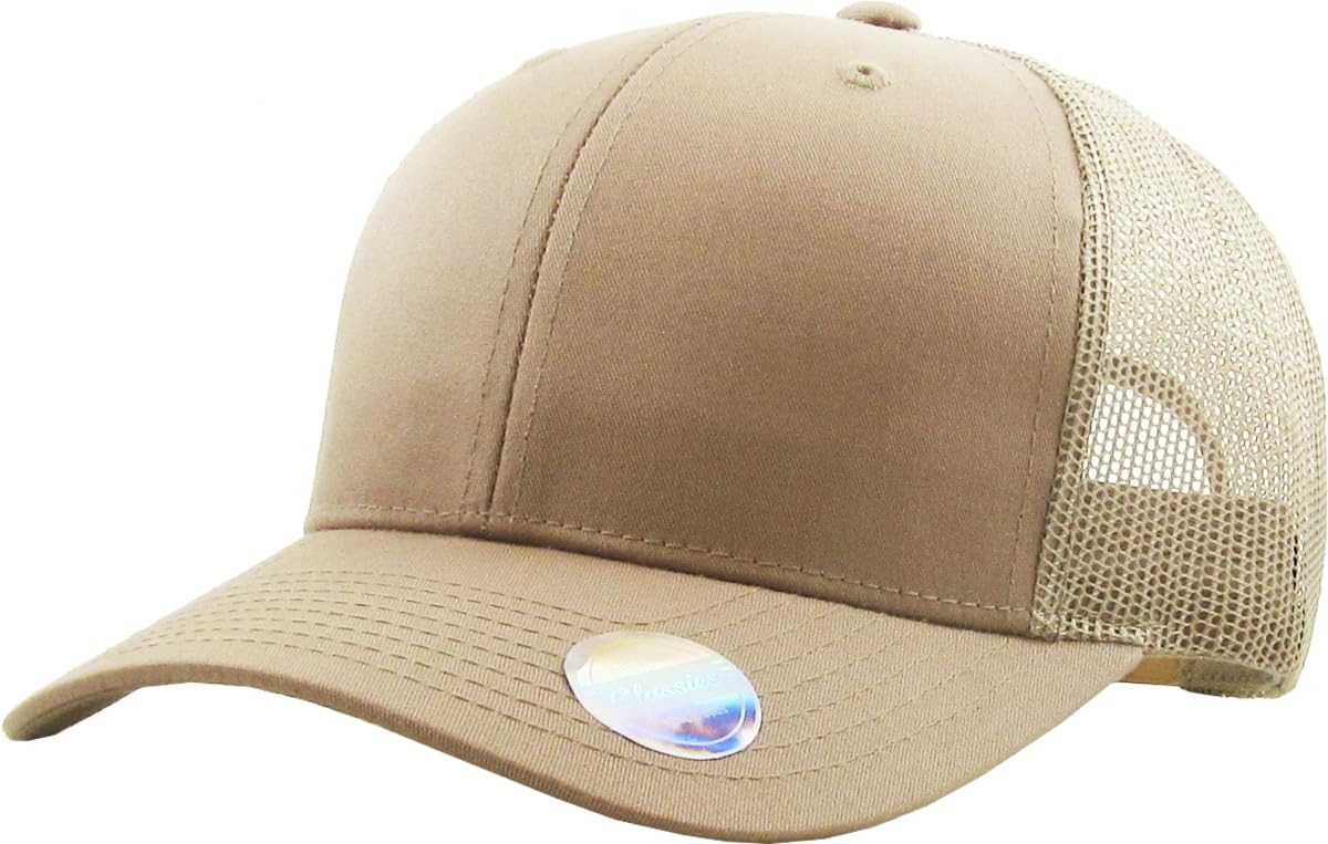 Classic 6 Panel Cotton Twill Mesh Trucker Cap Hat Adjustable Snapback Hat