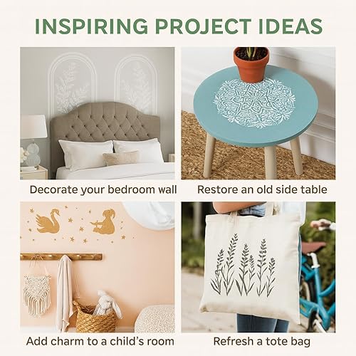 Miniatura 8 de Norse Viking Valknut - Plantilla de plástico transparente reutilizable, resistente, flexible, de 1-5.5 x 5.5 pulgadas, material para álbumes de