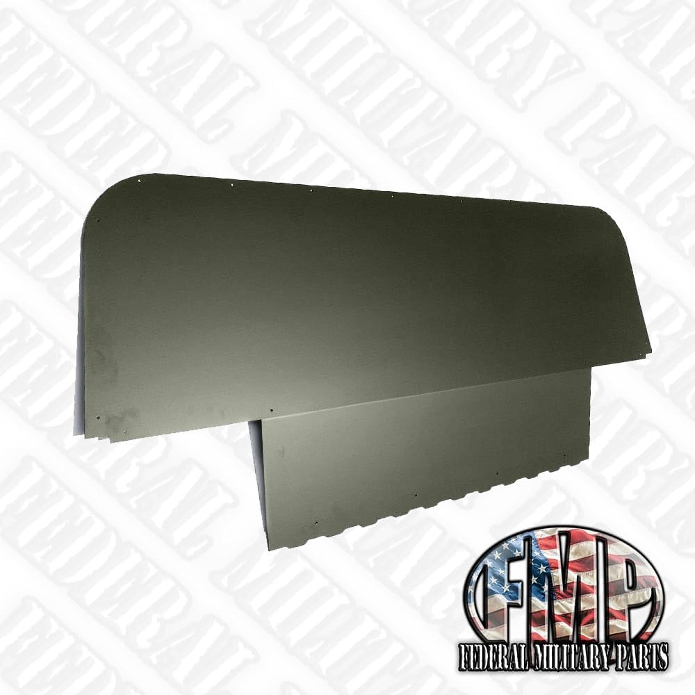Iron Curtain AC Prep Style - No Window Opening - Used When Installing Air Conditioning, Compatible with Military Humvee HMMWV M998 M1038 M1025 (383 NATO Green)