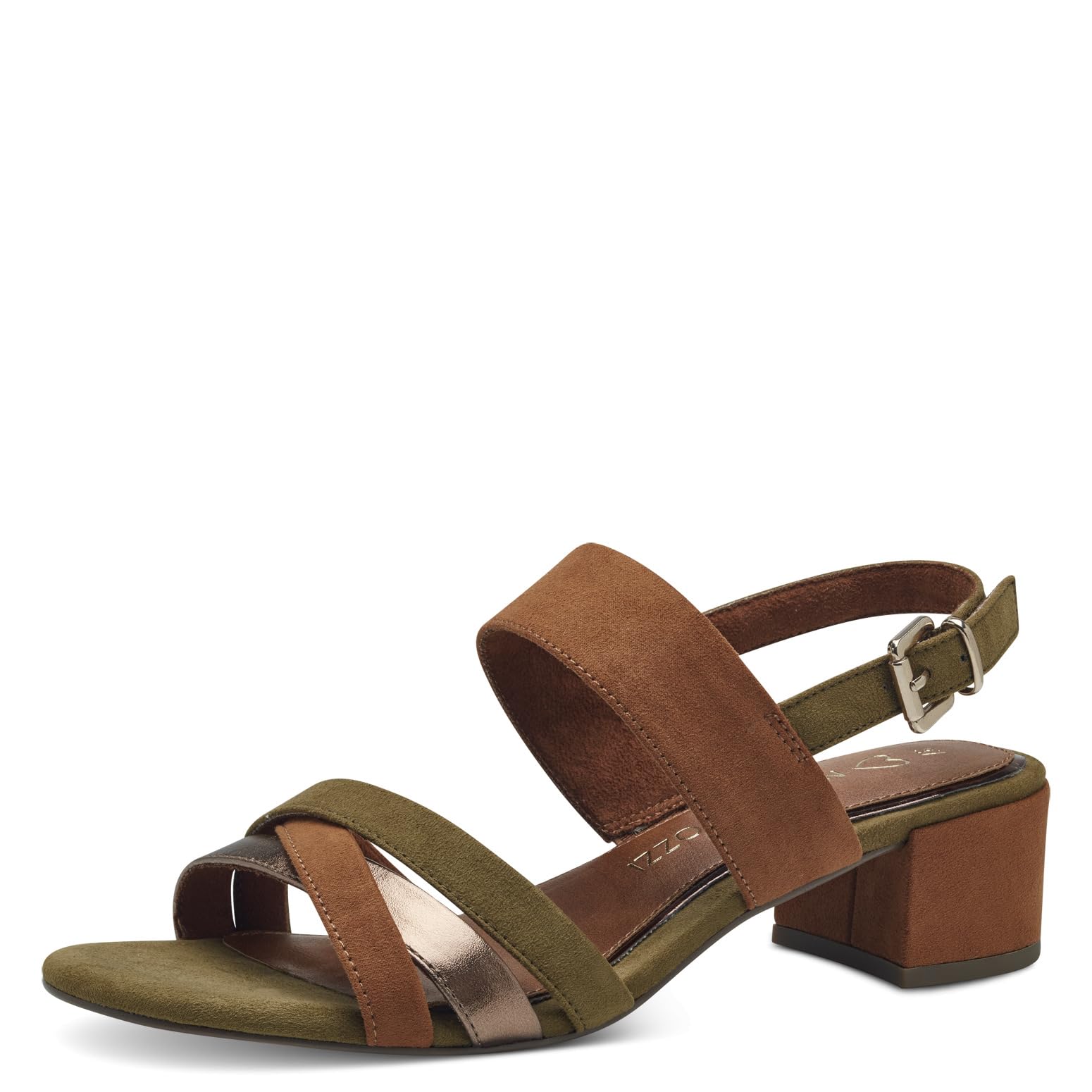 MARCO TOZZI Women's 2-28235-42 Heeled Sandal, FERN GREEN COM, 3.5