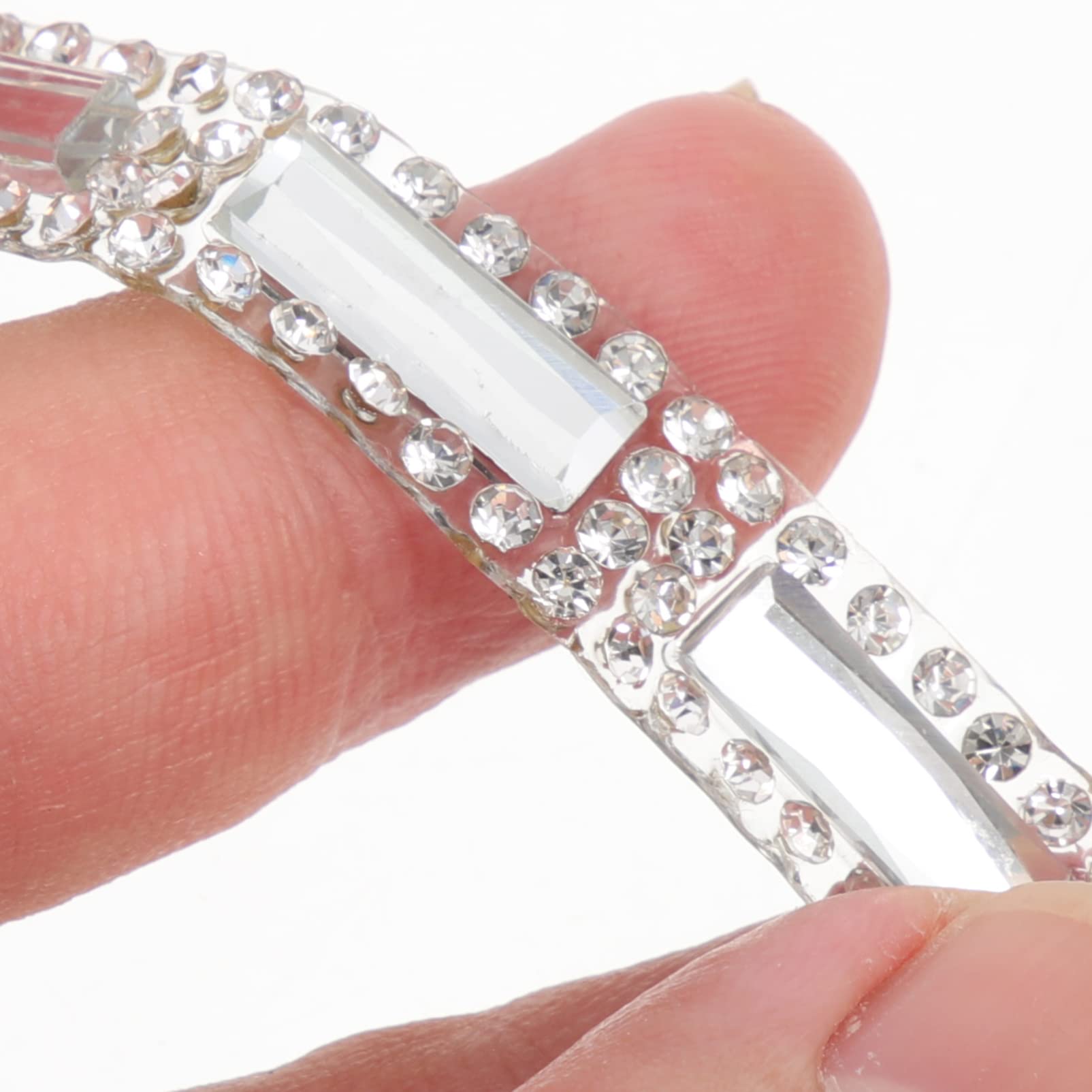 ACiyD Selbstklebendes Strassband Bling Diamond Ribbon Crystal Trim Roll Gem Sticker für DIY Art Crafts Auto Phone Wedding Dress Decoration