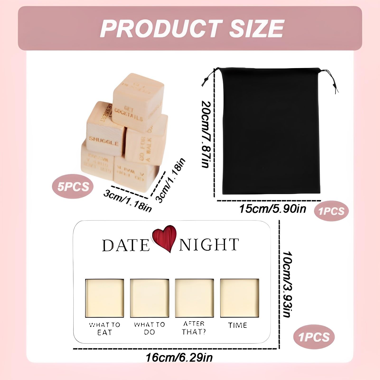 Dadi Romantici Per Coppie - Gioco Appuntamenti Con Custodia - Regalo San Valentino E Anniversari - Foto 10