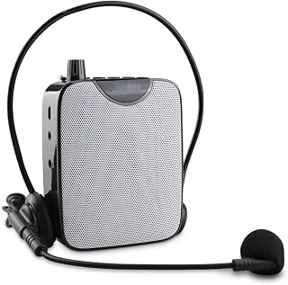 XDDCDH Portable Wired/Wireless Voice Amplifier UHF Microphone Stereo AUX Audio Speaker for Teachers Tour Guide