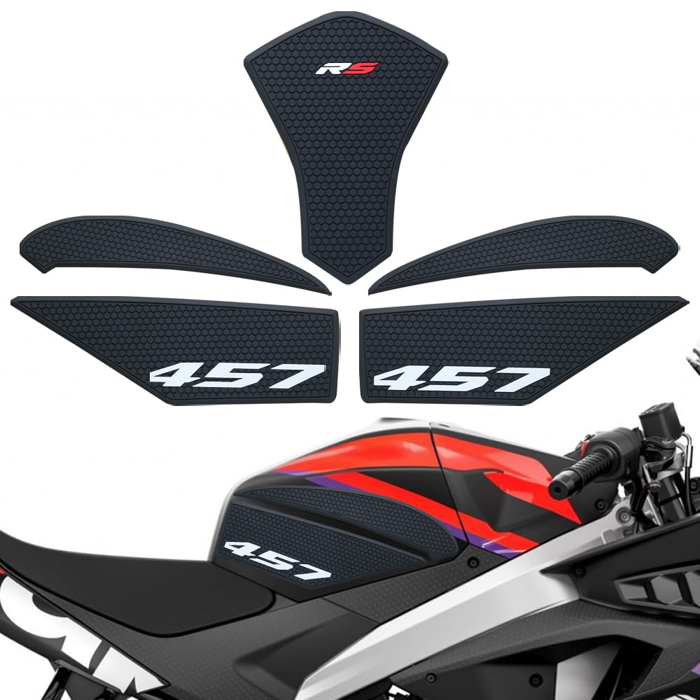 RS457 2025 nowość do Aprilia RS 457 RS457 2024-2026 motocyklowe boczne ochraniacze na zbiornik paliwa ochraniacze naklejki Decal Gas Knee Grip trakcja