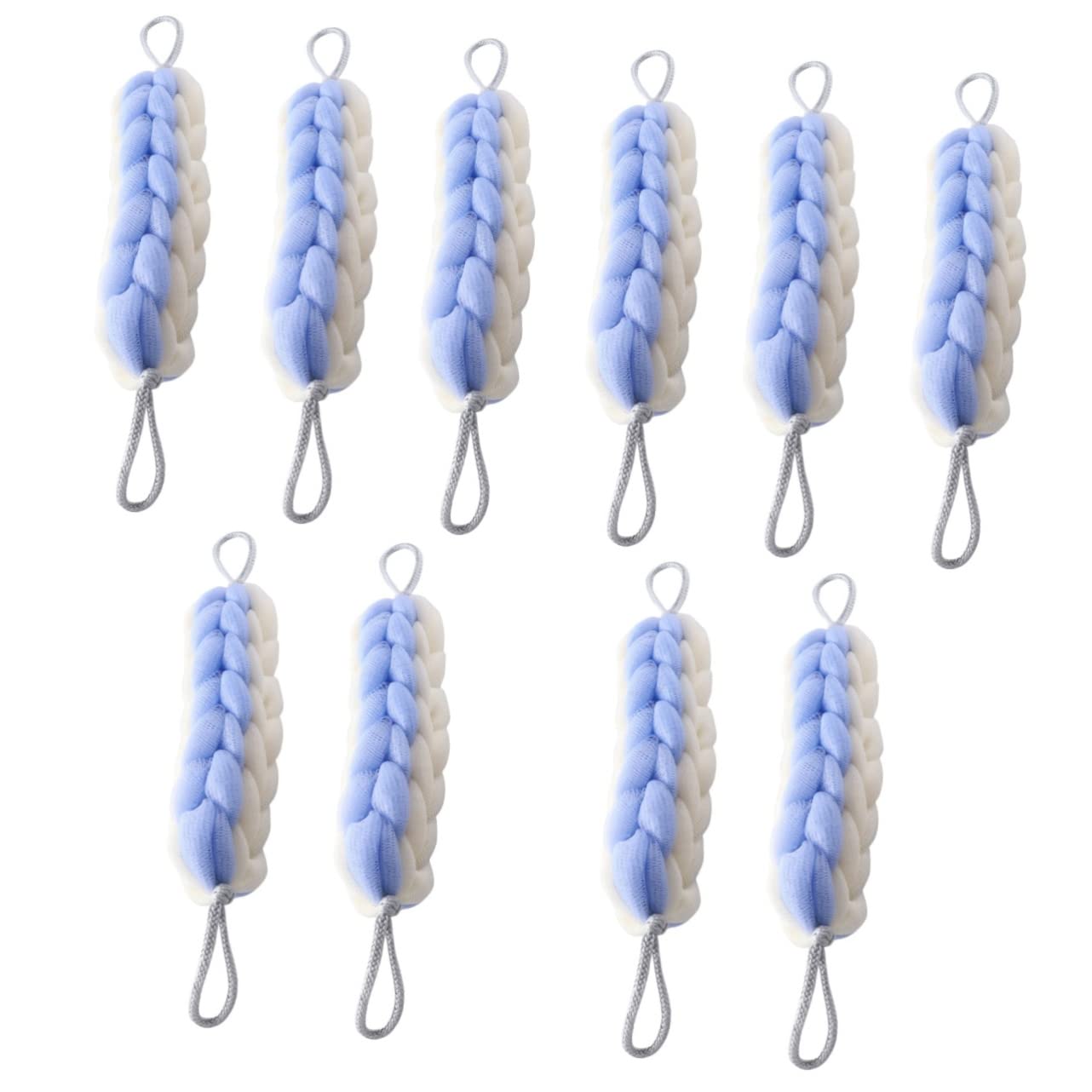 FRCOLOR 10pezzi Scrubber Per Schiena Esfoliante Striscia Per Doccia e Bagno Perfetta Per Uomini e Donne Pulizia e Massaggio Della