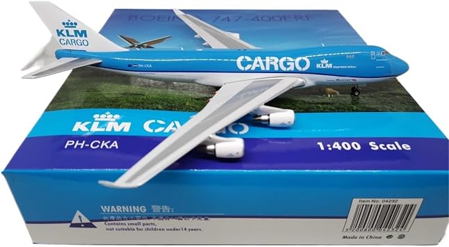 Replica Aircraft Models 1400 Detailed Airliner Model for KLM Cargo B747-400 PH-CKA Finished Alloy Airplane Replica Collectibles Miniature Airplane Model
