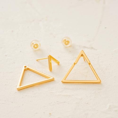 Miniatura 5 de MYEARS Women Earrings Gold Stud 14K Gold Filled Small Simple Handmade Hypoallergenic Everyday Jewelry