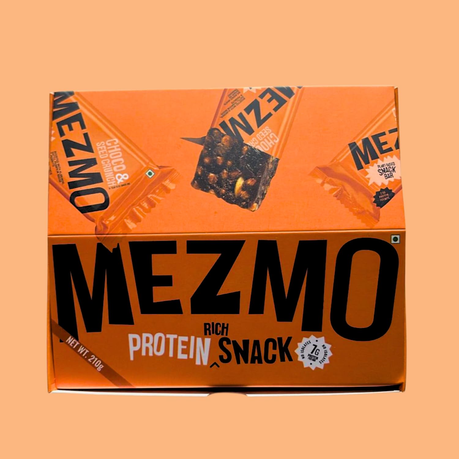 Mezmo Protein Energy Bar 35g Plant based | No Preservative | No Added Sugar | Gut Friendly | No Isolate (Pack of 6) 3