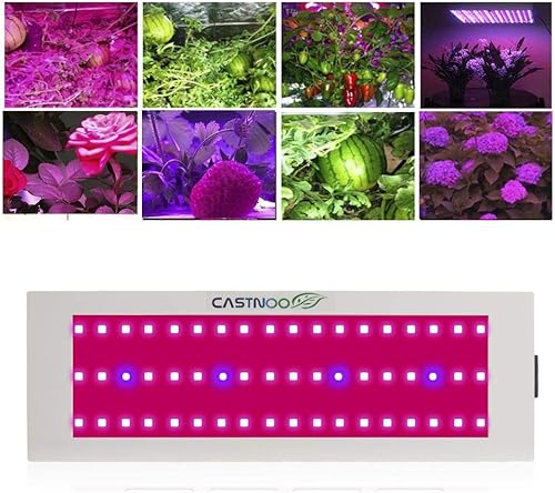 Miniatura 2 de 300 W 54 luces LED de crecimiento, lámpara de crecimiento pequeño de espectro completo con luces LED IR y UV para plantas de interior (ahorro de