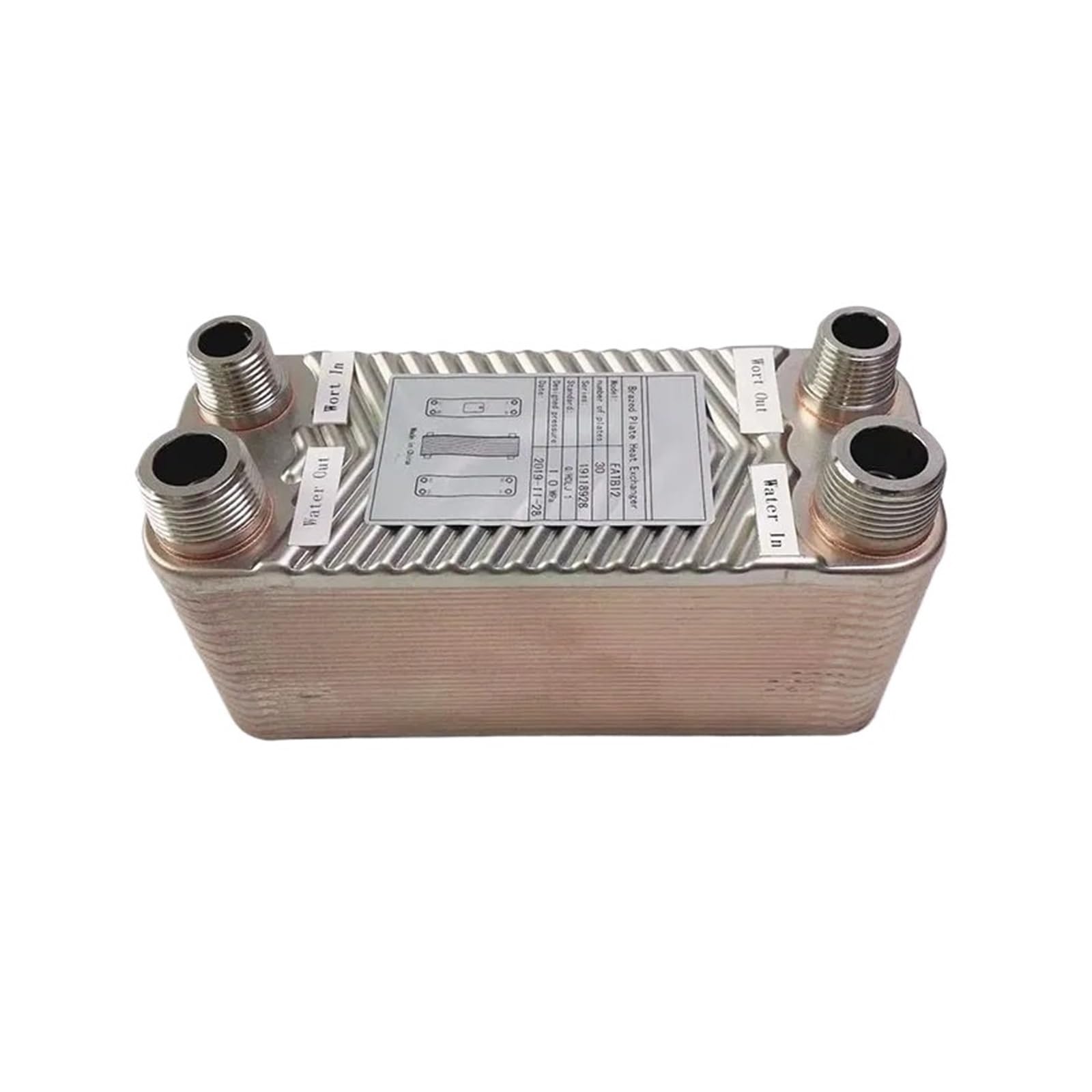 Domojt One Color Plate Heat Exchanger Brazed Plate Heat Exchanger