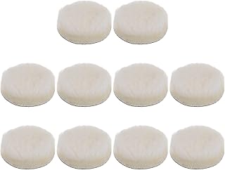 10pcs Wool Buffing Pads, 3 inch Polishing Pad Car Auto Buffing Pads Wool Polishing Buffing Pad Hook and Loop for Car Polishing, Buffing and Cutting