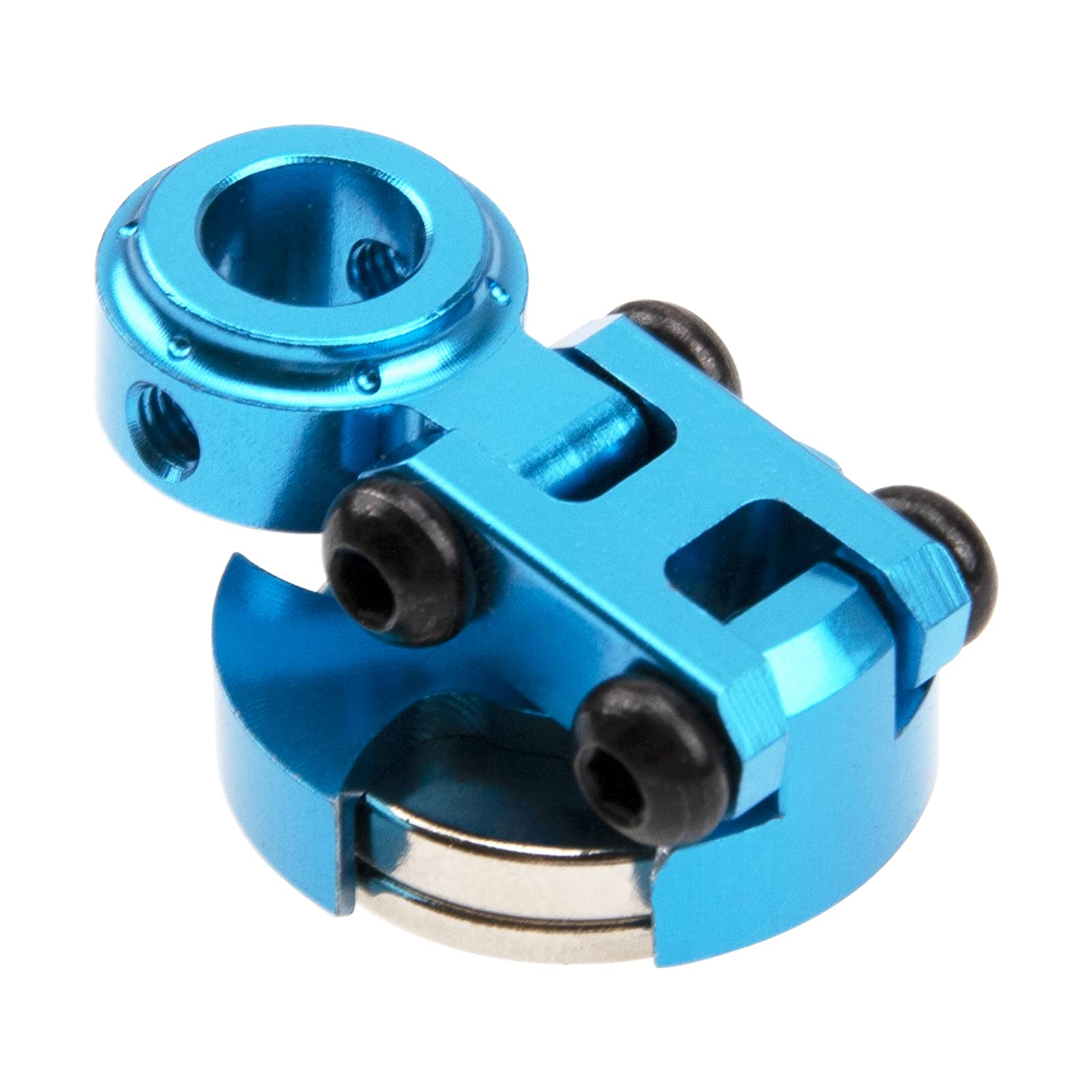 Magnetic RC Body Post Mounts – Invisible 1/10 Scale Mount For Axial SCX10, Redcat, Traxxas Crawlers, 4pc Aluminum & Magnet Set