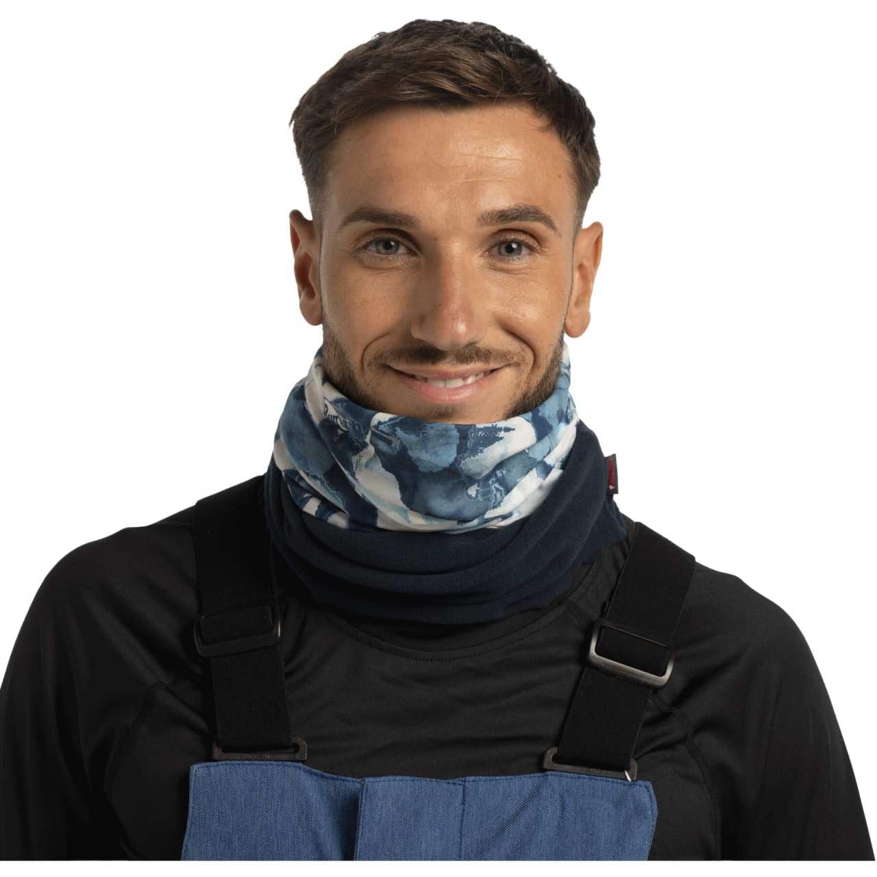 Buff| Braga de cuello Polar Multifucional, Calida, Forro, Comoda, Sueve Hombre Mujer Talla única Azul