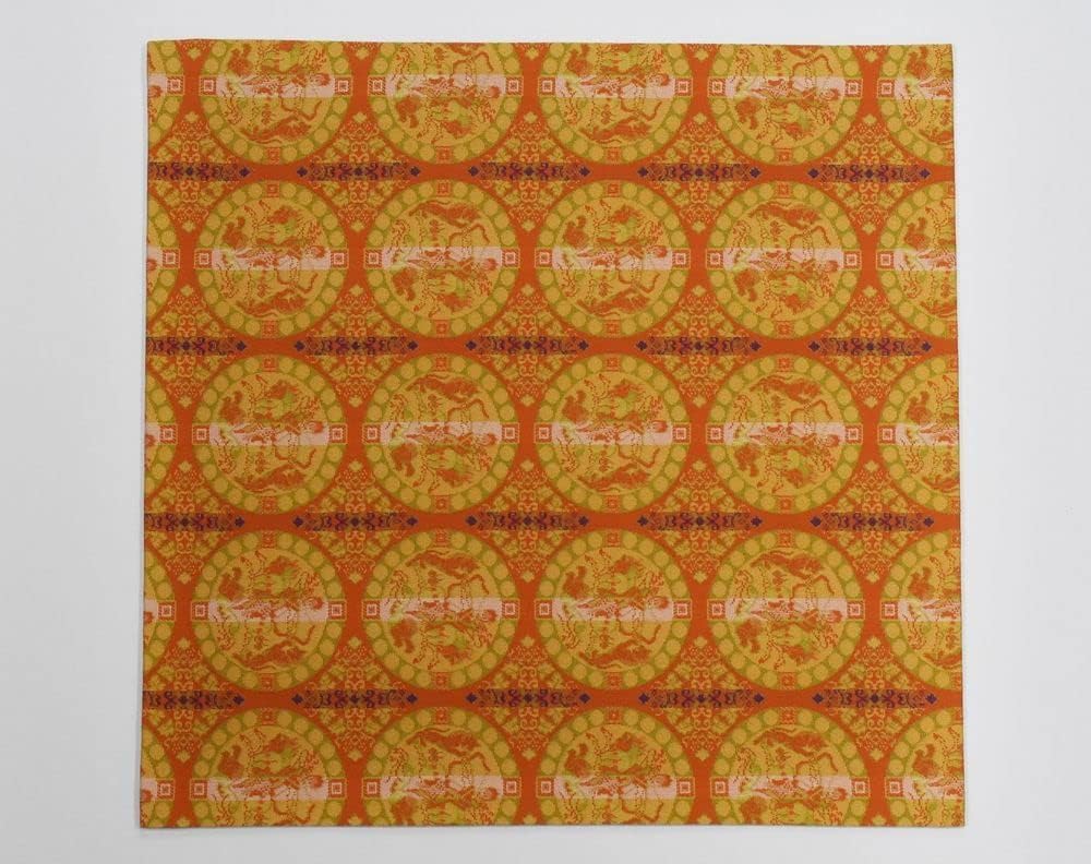 袱紗名物花鳥文金風通裂 徳齋 正絹 茶道具 再値下げ】袱紗「名物花鳥文