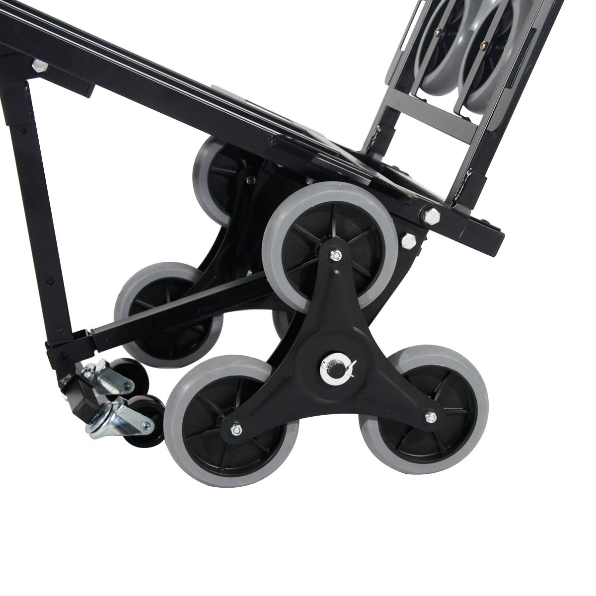DlandHome Camion di Mano Carrello Pieghevole per Salire le Scale Carrello Portapacchi Portatutto Portasacchi