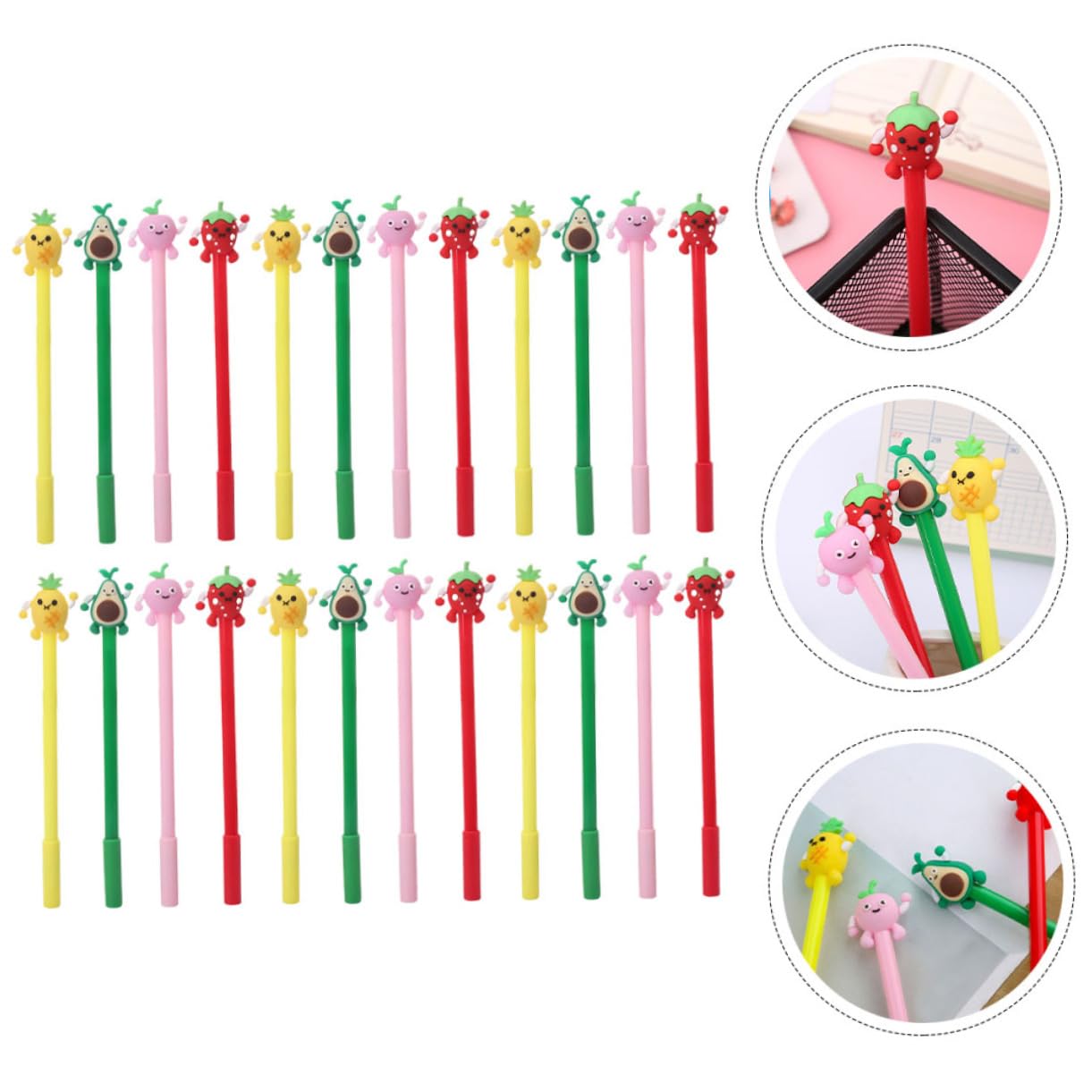 Tofficu Lot de 5 Stylos Mignons pour Garçons Et Filles Stylos Gel pour Prise de Notes Fournitures Scolaires de Style Mixte Pièces X 5