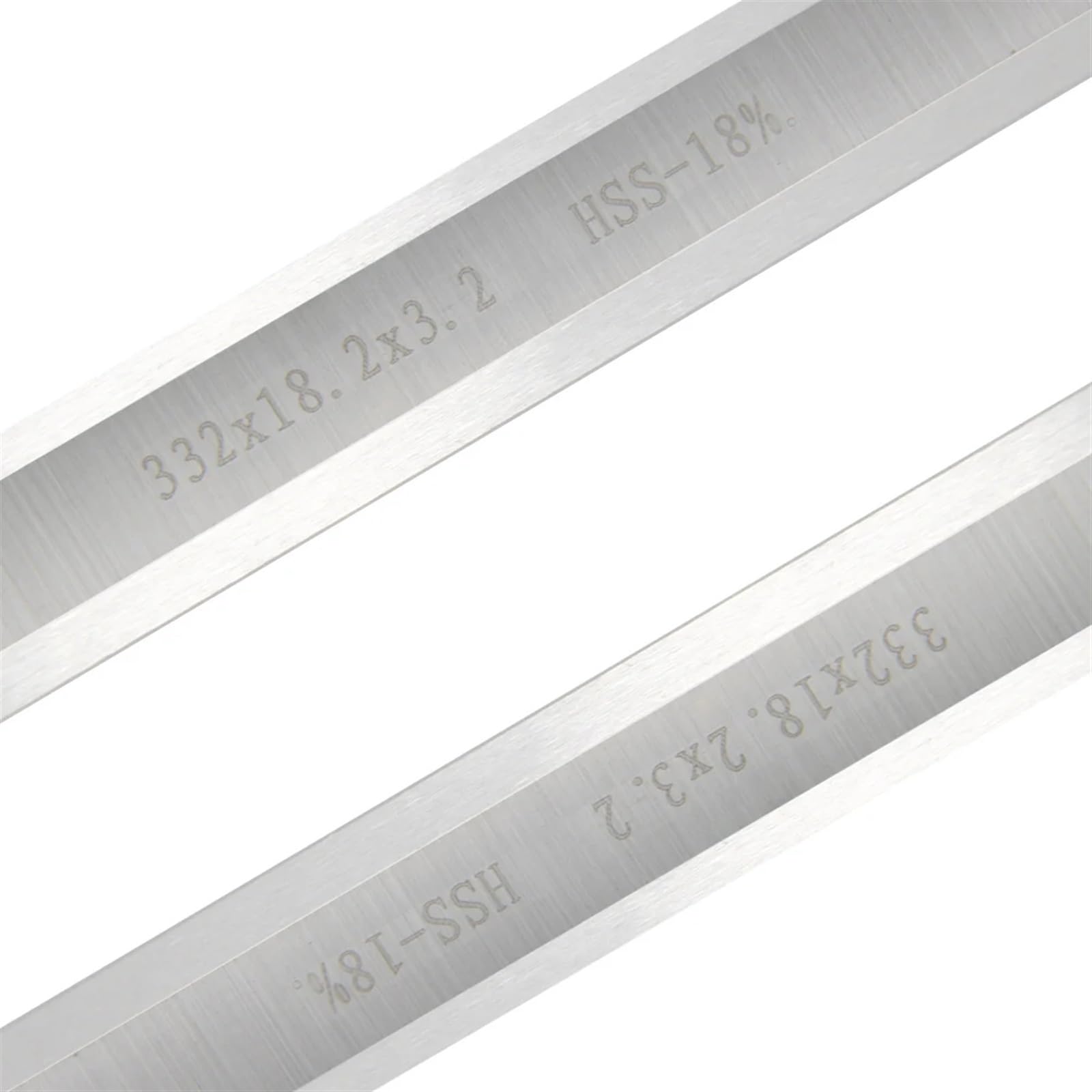 2 uds cuchillos cepilladores 332X18,2X3,2 Mm espesor HSS cuchillas cepilladoras de doble filo compatibles con herramientas de carpintería RBI 812