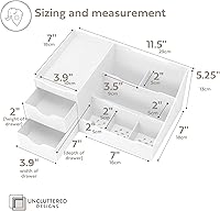 Vista 2 de Despejado diseños Maquillaje Organizador con cajones