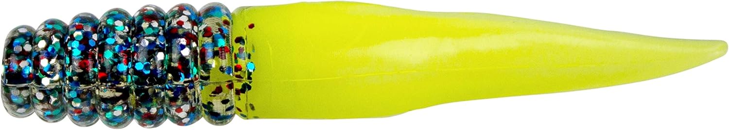 Leurre Souple Bobby Garland Slab Slay'R, 2 Pouces, Noir/rose Flash, Lot De 12 Pour Pêche Au Carnassier