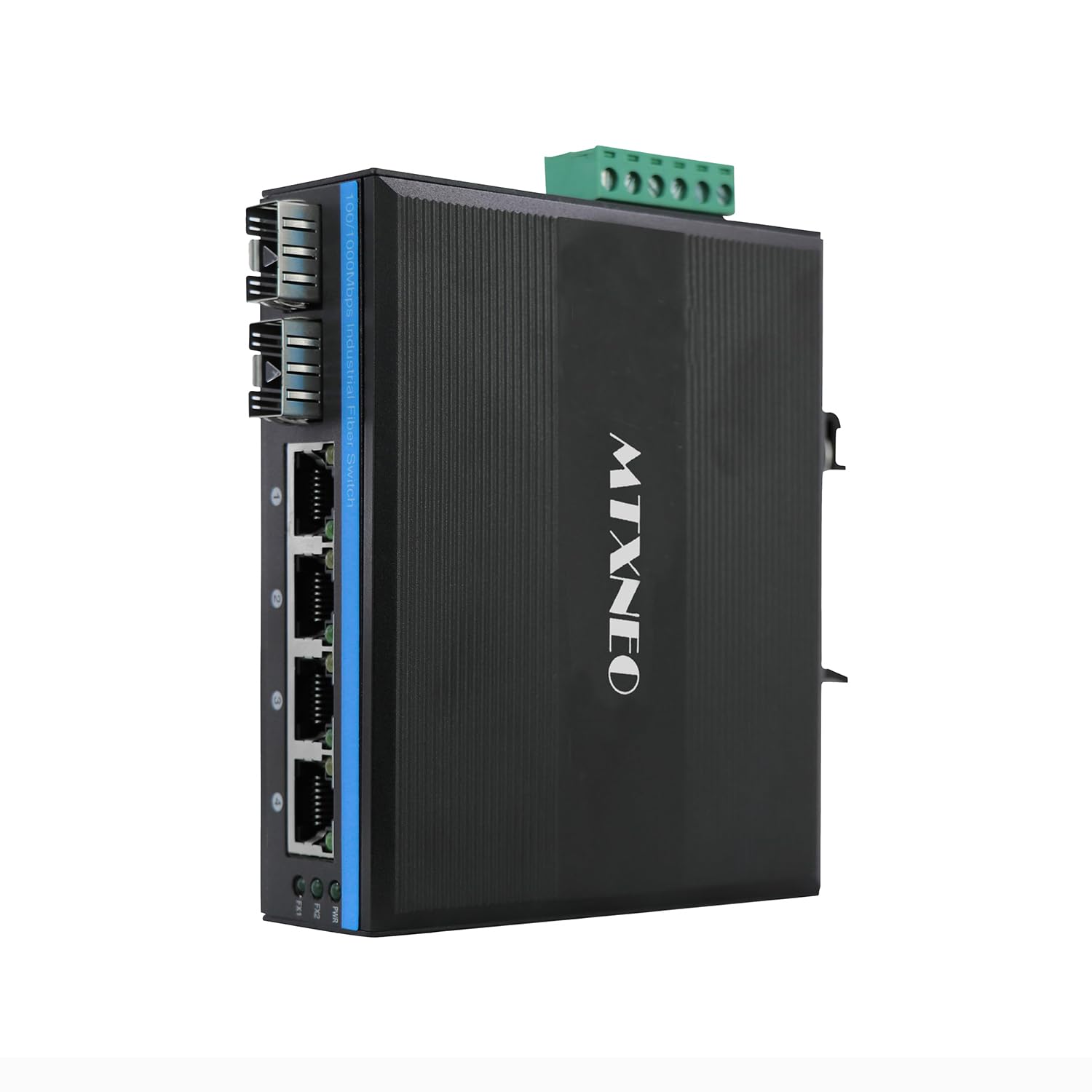 4 Port Din-Rail Gigabit Ethernet Switch with 2 SFP Ports Industrial Fiber Optic Switch IP40 Rated Unmanaged Fiber Converter -40 to 176°-image-25