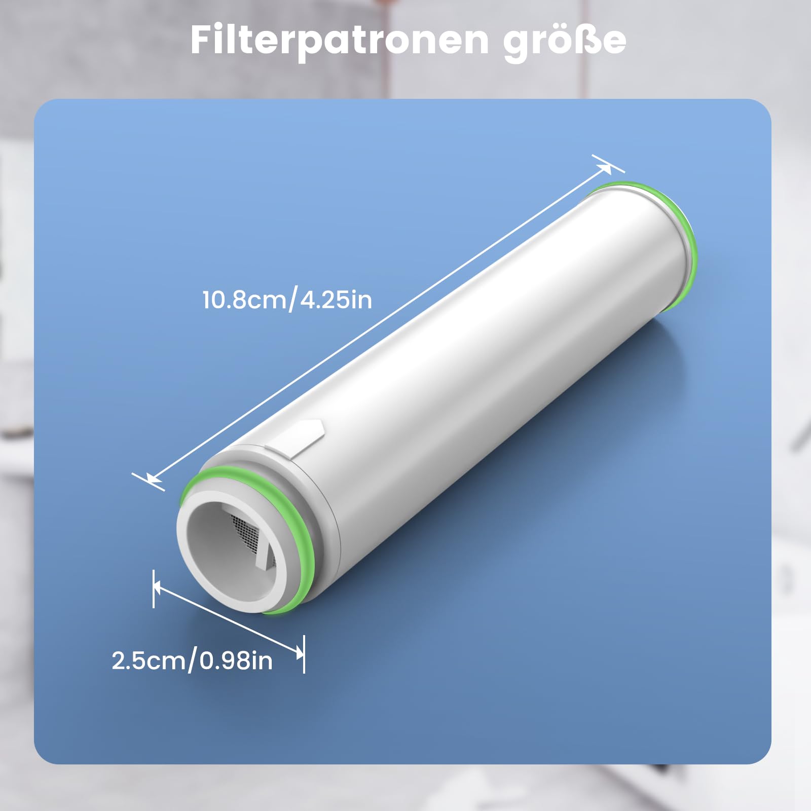 2er Pack Filter für Duschkopf, Nur für Asin:B0CX94PPVQ, B0D9VR54ST, DIGIROOT 15 Schichten Duschfilter für Kalkhaltiges Wasser, Shower Filter Entfernung von Chlor, Schwermetallen