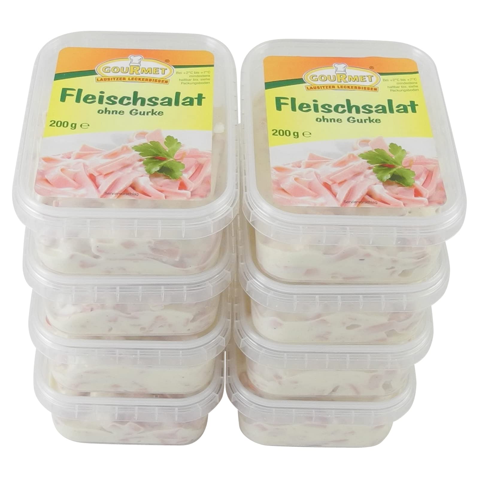Gourmet's Fleischsalat ohne Gurke 8er Set (8 Packungen à 200 g)