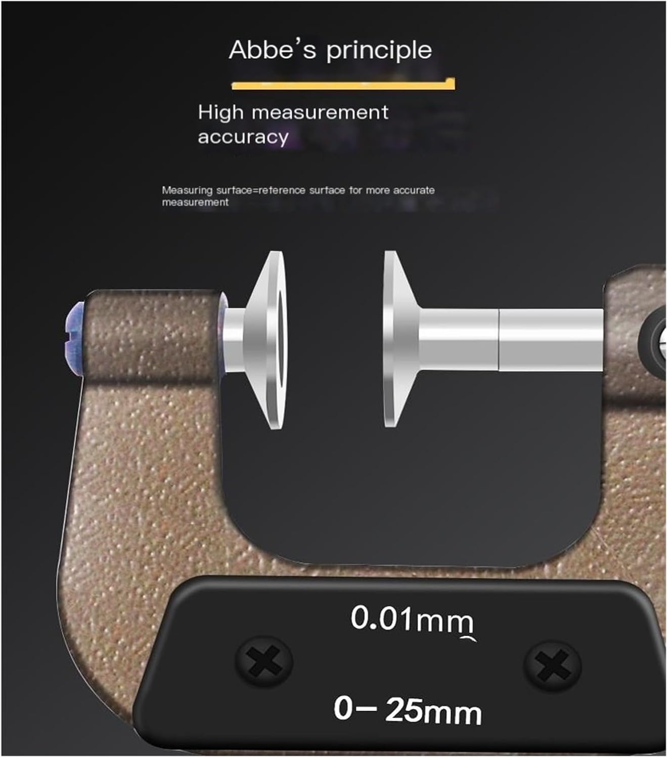 標準マイクロメーター 【アンダービークルインスペクションミラー】 0-25mm/25-50mm ディスク外径マイクロメーター(75-100mm)