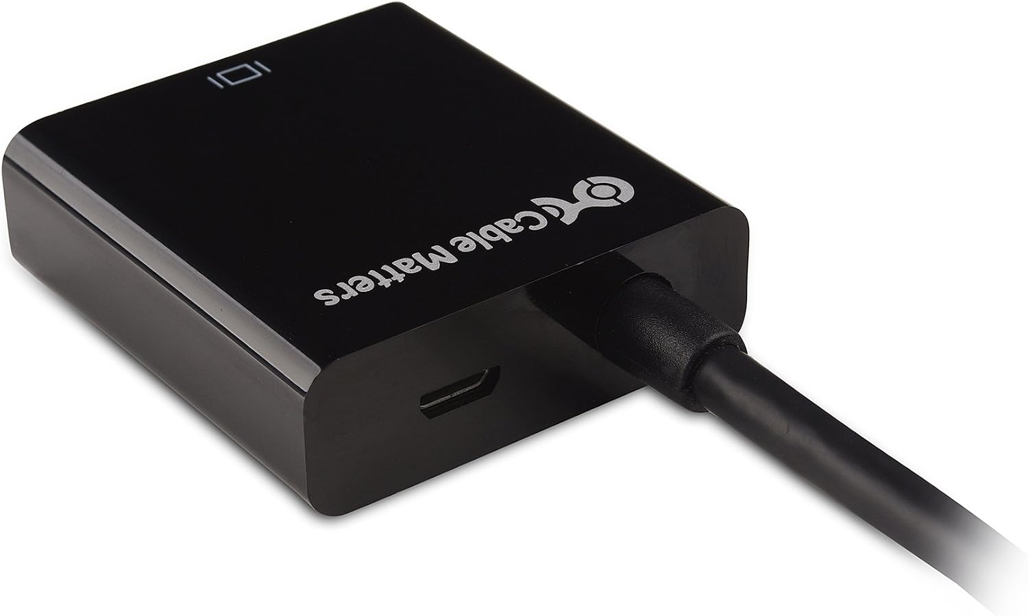 Cable Matters Micro HDMI to VGA Adapter, Micro HDMI Converter, Black | 1080p VGA, Micro HDMI Source, VGA Display Support, Compact Adapter
