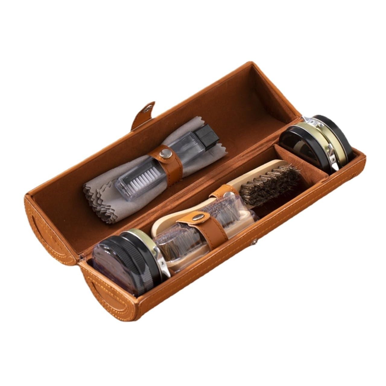 MQPALZKD Shoe Polish Set Brush Shoes Travel Nourishing Oil