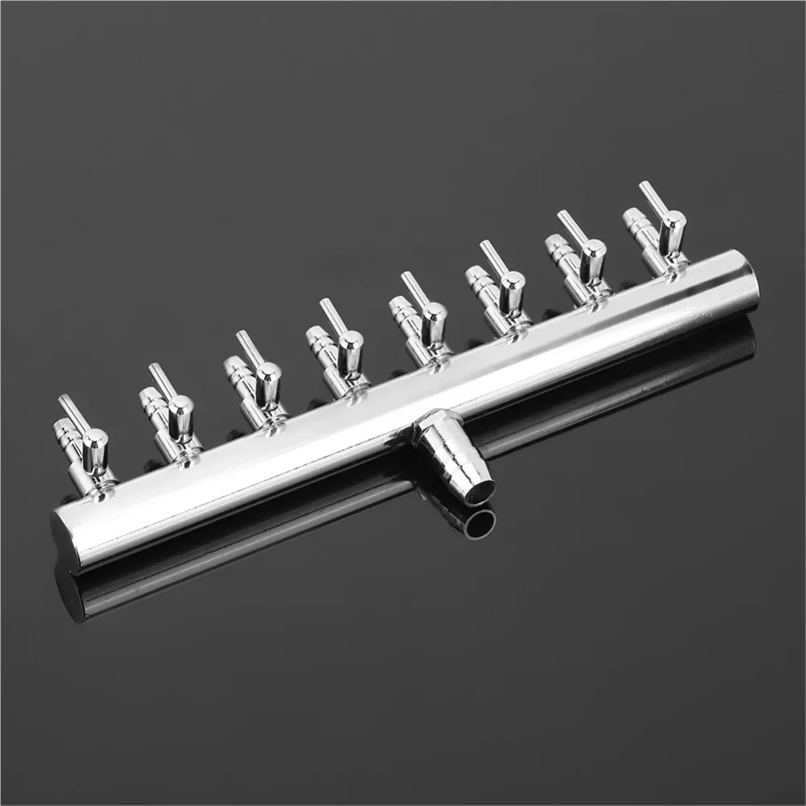 Aquarium-Luftventil aus Edelstahl, 8-Wege/12-Wege, Chrom-Kupfer-Sauerstoffrohr-Verteiler, Metallkonstruktion für Pumpen, Raumluftsysteme (12-Wege)