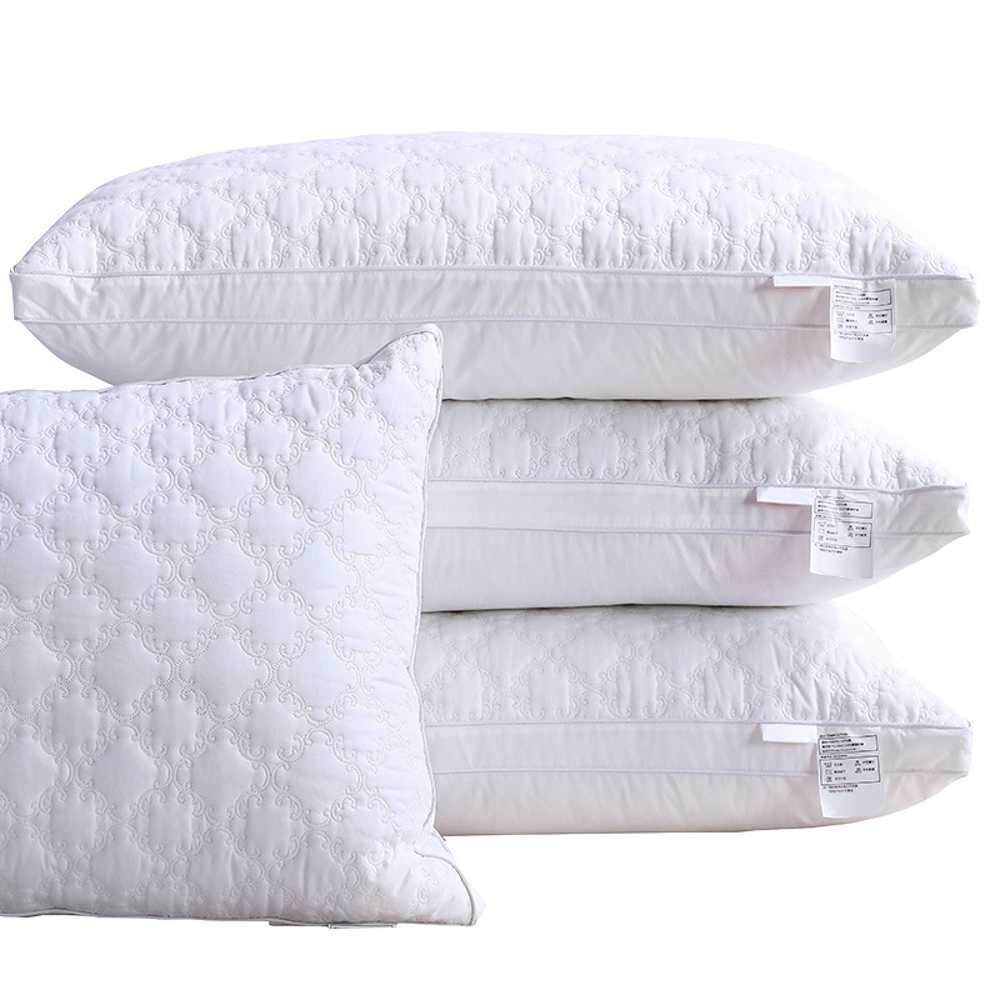 Oreiller en coton PP et noyau de literie uni pour lit de chambre