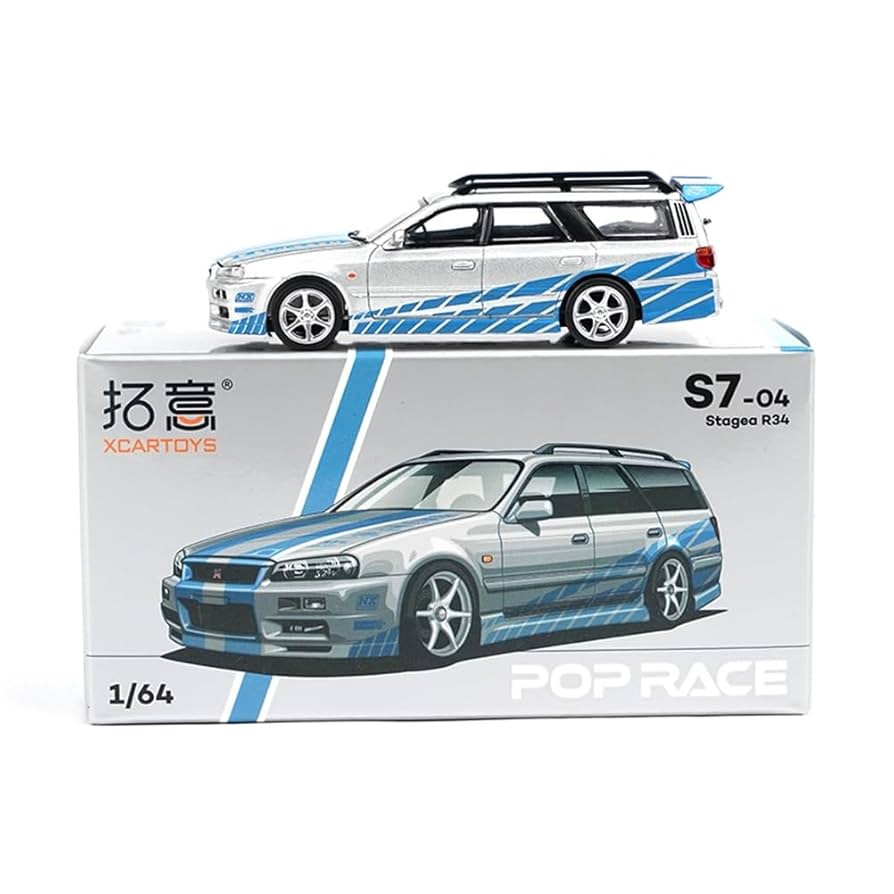 Amazon.co.jp: XCARTOYS ポップレース 日産 ステージア R34 1/64