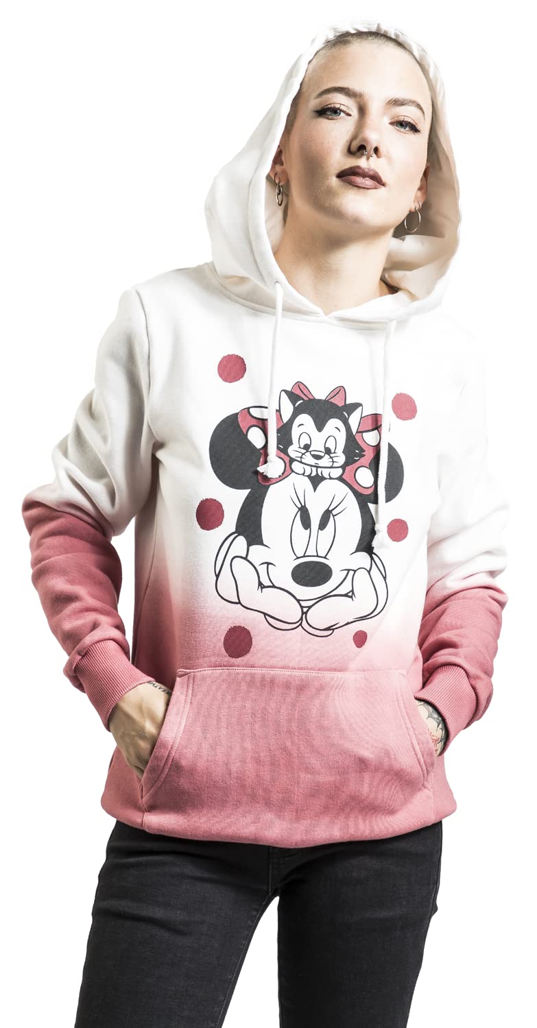 Micky & Minnie Minnie Mouse Mujer Sudadera con Capucha Multicolor 65% algodón, 35% poliéster Regular