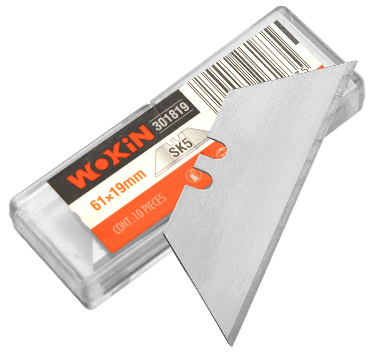 Wokin Blade Set - Orange And Black, 10 Pieces, 61 X 19Mm