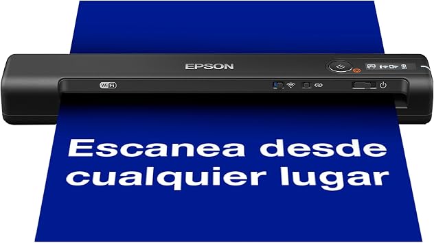 Epson Workforce ES-60W Wireless Portable Scanner with WiFi, USB Charging, WiFi or USB Connectivity