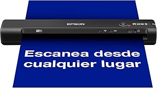 Epson WorkForce ES-60 W, scanner portátil sem fios com WiFi, carregamento USB, conectividade via Wi-Fi ou USB