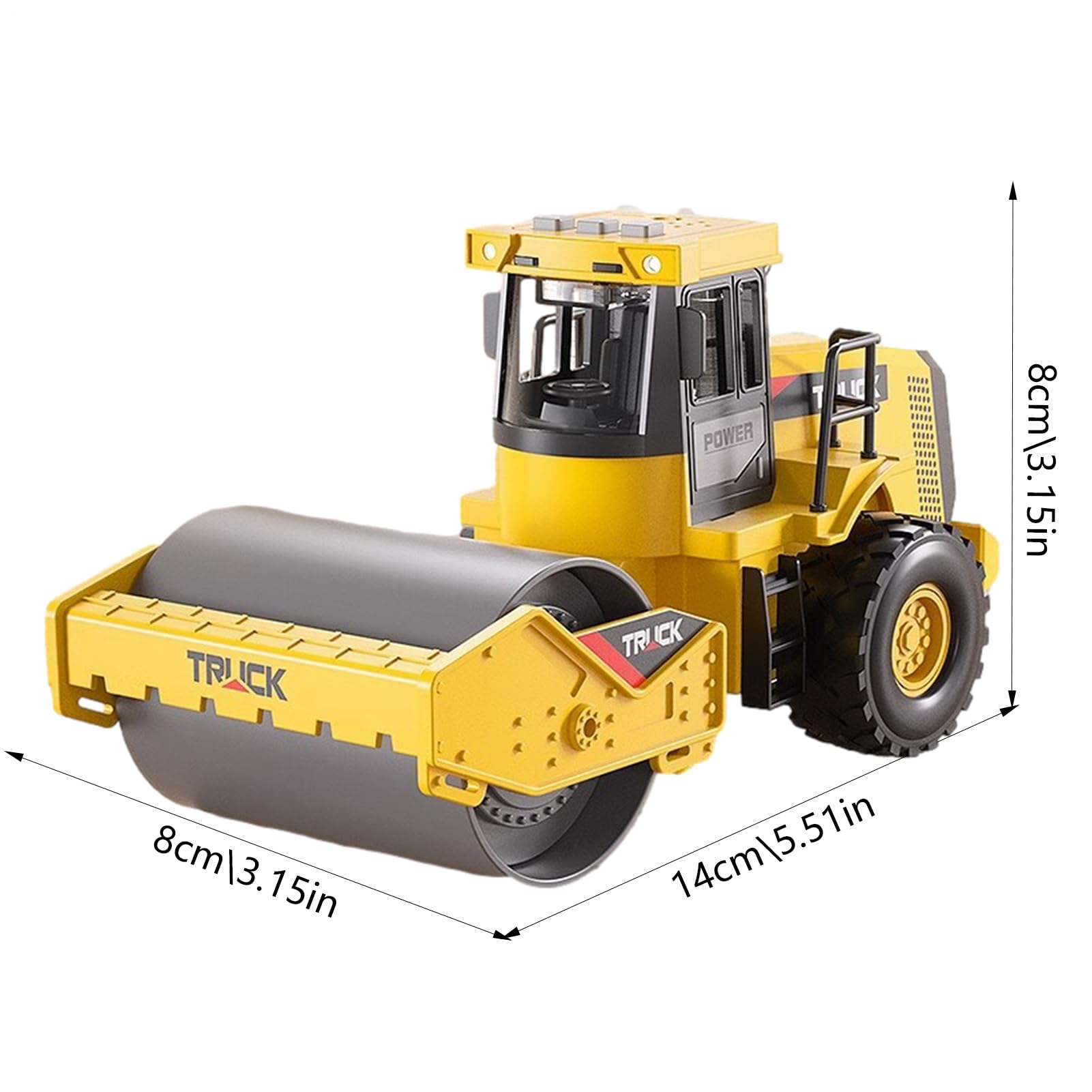 Giocattolo del Rullo compressore di Simulazione, Rullo compressore della Città - Giocattolo per Camion per Veicoli stradali di ingegneria - Giocattolo per Camion per Veicoli da Costruzione ad