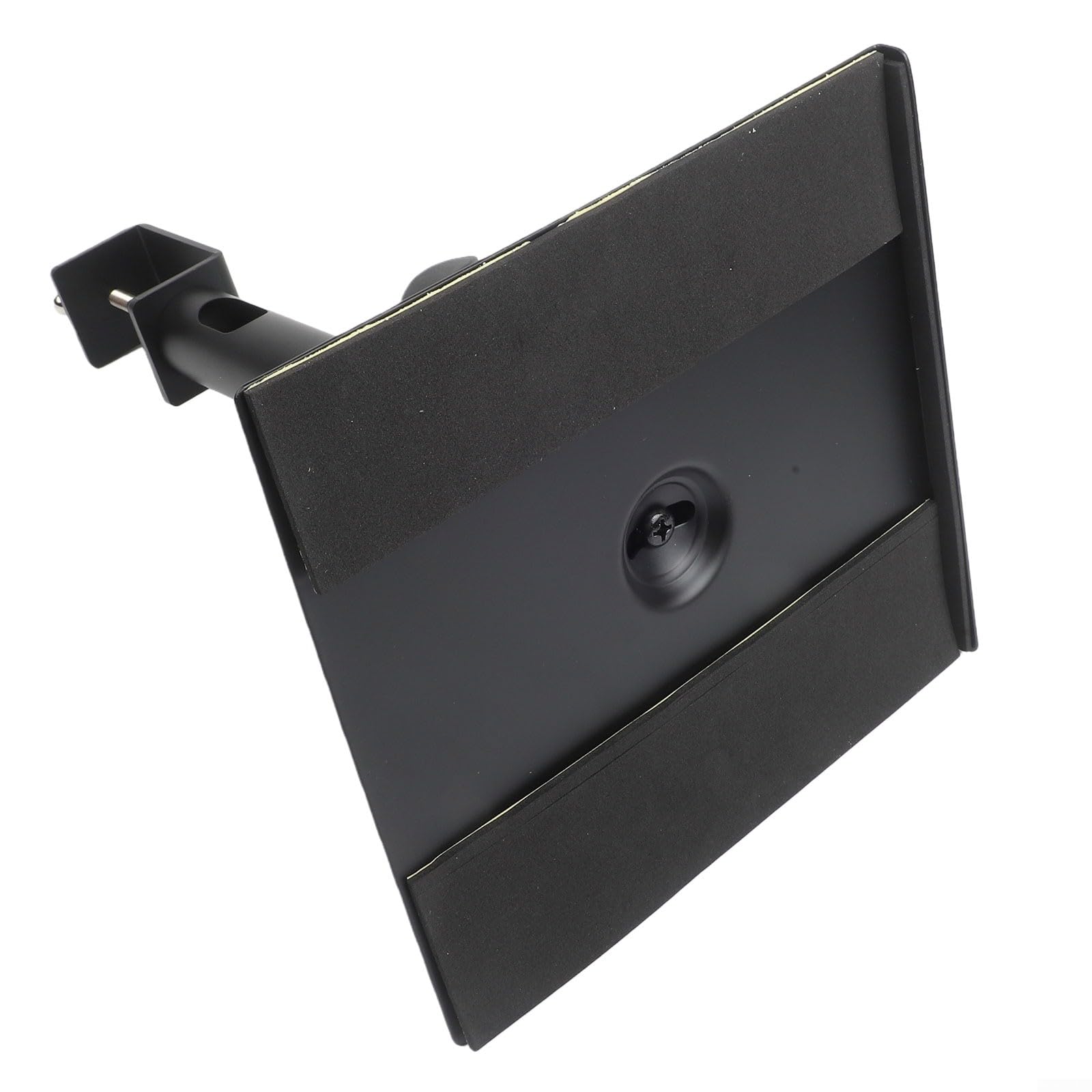 Supporto per altoparlante da scrivania con morsetto, regolazione dell'altezza e snodo girevole, include supporto per cuffie, design robusto, nero (singolarmente)