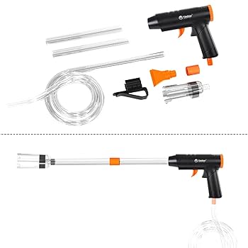 AQQA Aquarium Siphon Gravel Cleaner, 3 In 1 Siphon Pump Kit With
