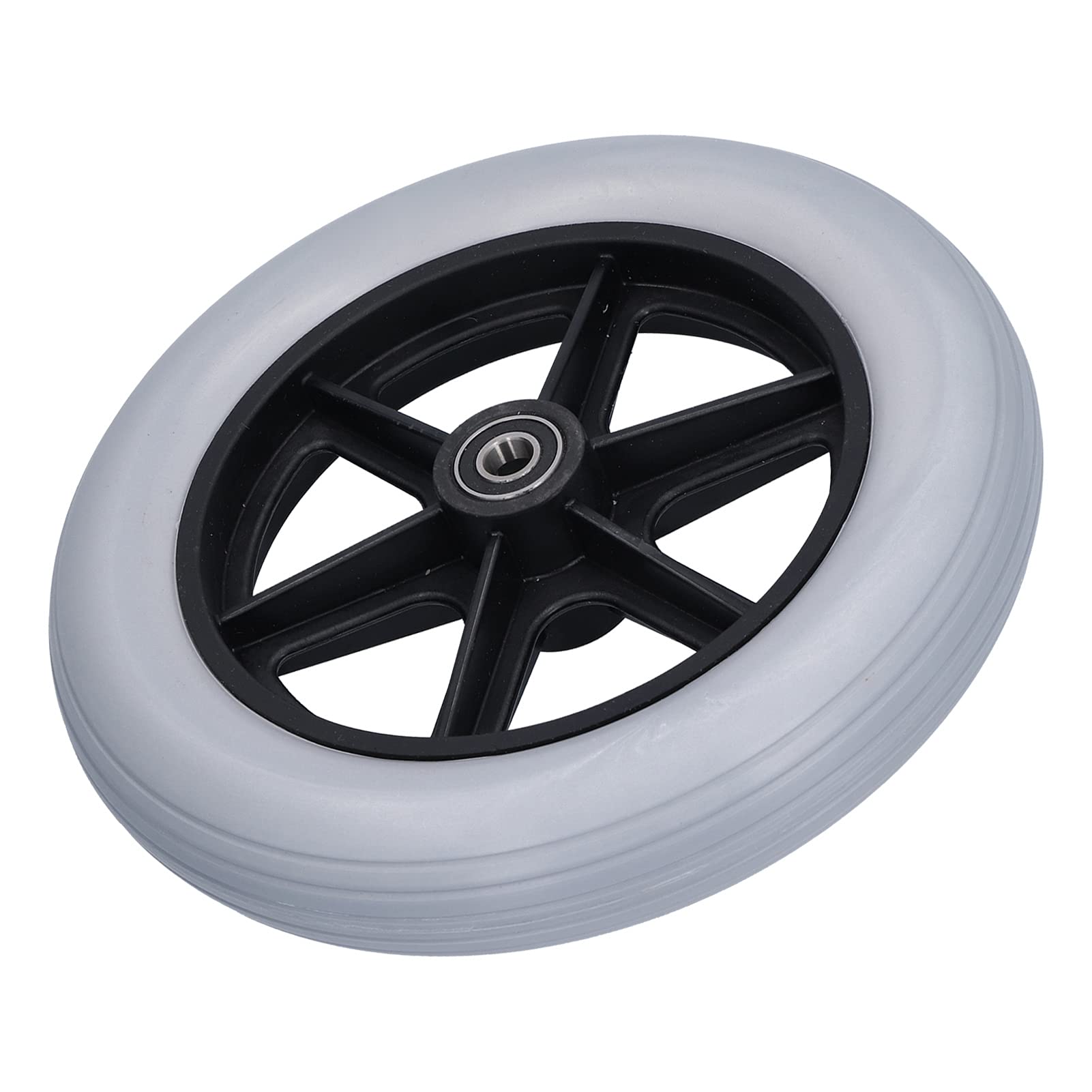 Rueda Delantera para Silla de Ruedas, Rueda para Andador de 10 Pulgadas, Accesorio sin Pinchazos, 12mm, 10x2, 6001