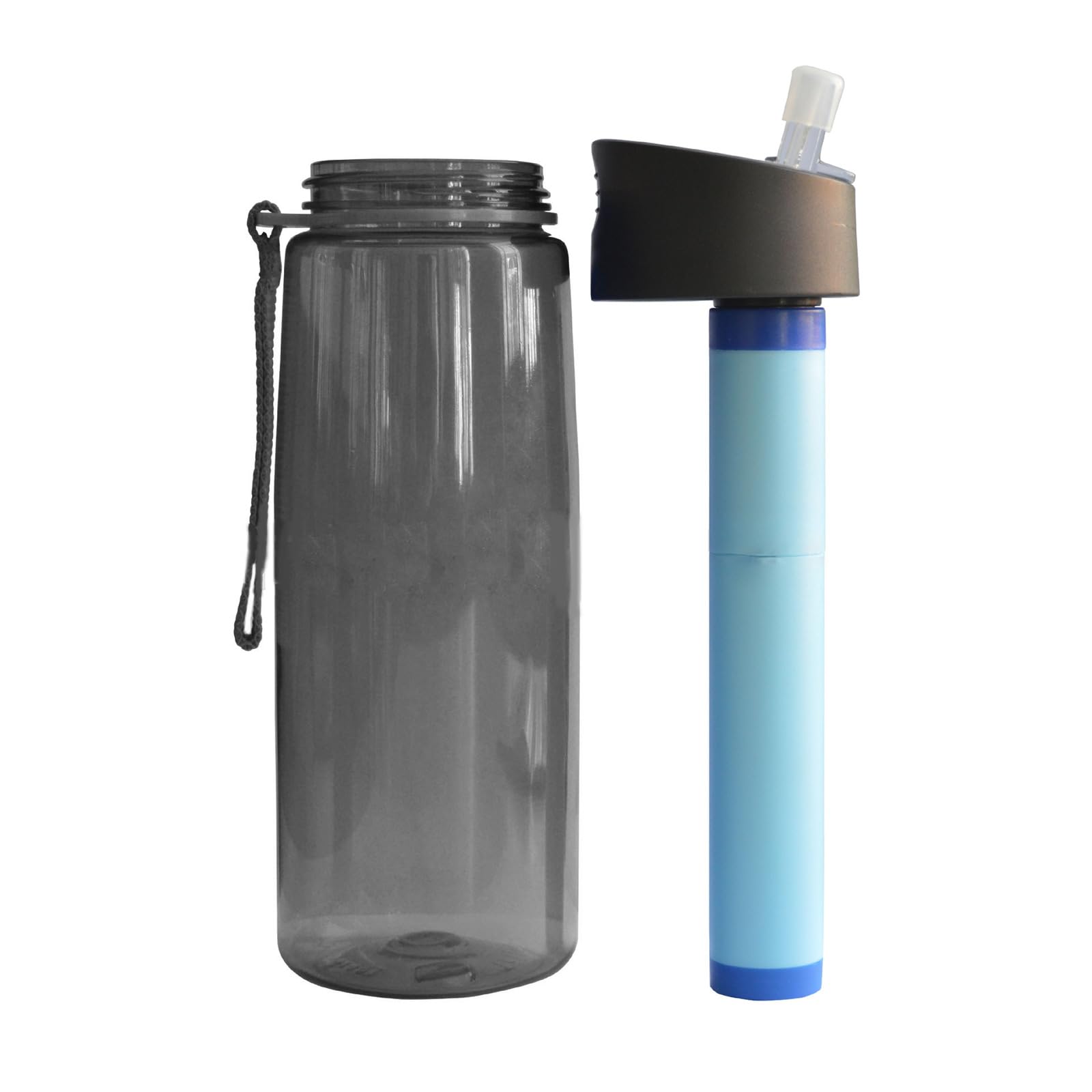 Bouteille d ' Eau filtrée, Bouteille de Filtre à Eau de 0, 01 microns, purificateur réutilisable pour randonnée, Voyage, Camping, purificateur pour Voyage, Survie, Boisson