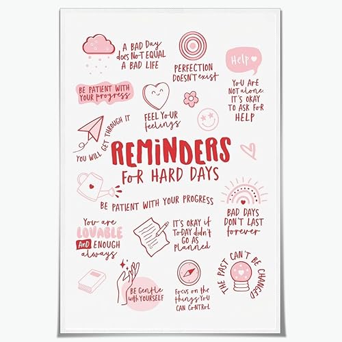 Miniatura 14 de Artellix Recordatorios Diarios Cartel Arte Inspirador para Pared Afirmaciones Positivas Motivacionales Tendencias Carteles Afirmaciones Positivas