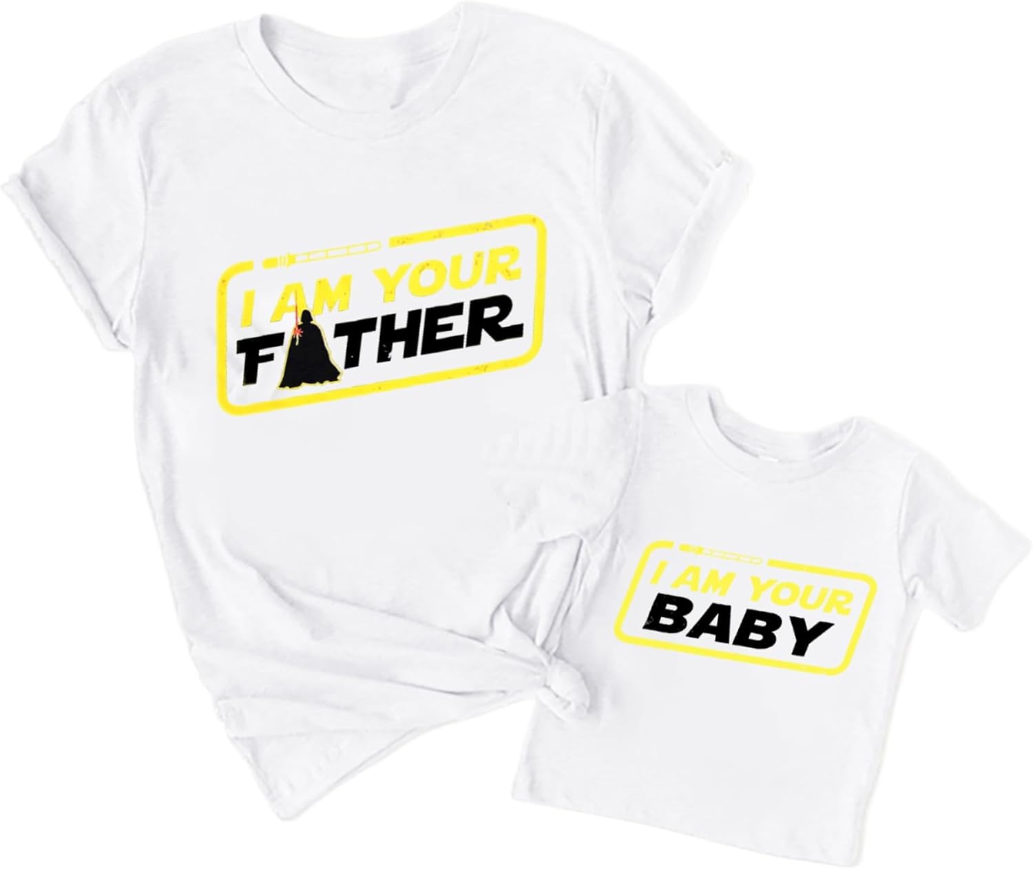 Dad and Son Matching Shirts I Am Your Father Shirt Family Matching Outfits Family Vacation Casual Short Sleeve Top