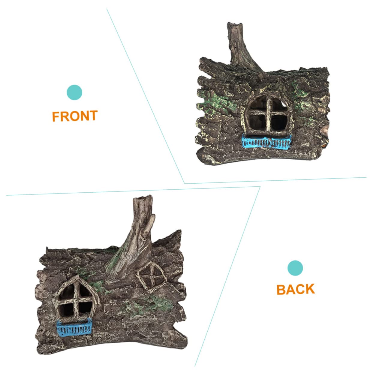 Happyyami 4piezas Refugio Decorativo para Camarones y Peces Casa Escondite para Acuarios Adorno Natural De Árbol Accesorios para Peceras y Acuarios Decoración Acuática Vividamente