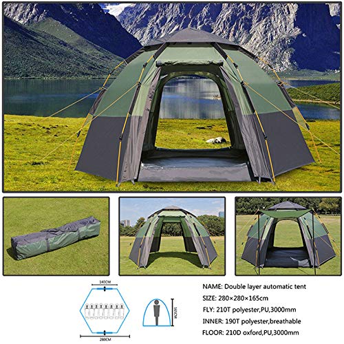 Tente pop-up camping familiale imperméable 3-4 personnes