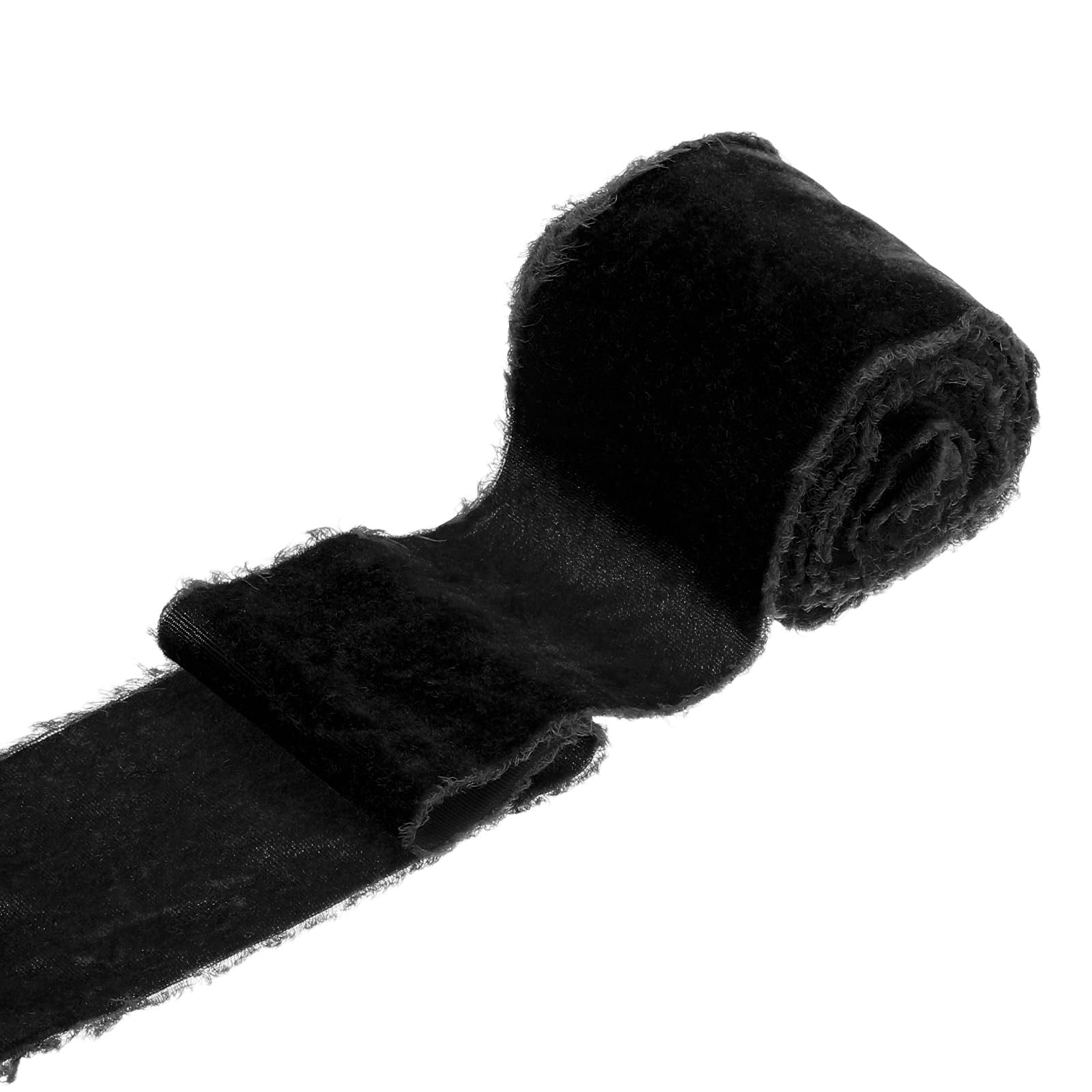 Ruban de velours pour bouquet floral et décoration de mariage romantique en noir