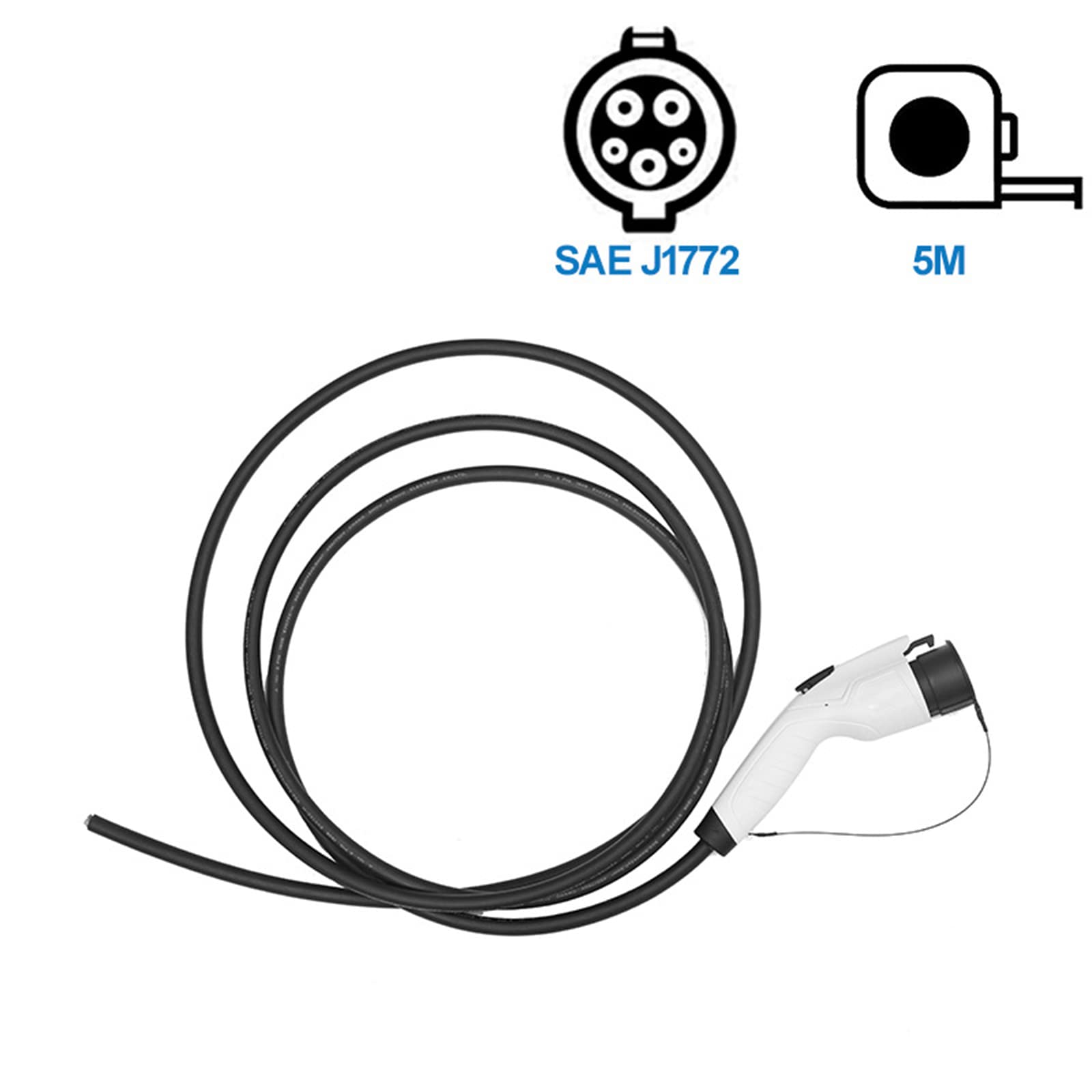 Amazon.co.jp: EV 充電器 32 Amp,110V-240V, 5M 電気自動車充電器 SAE 