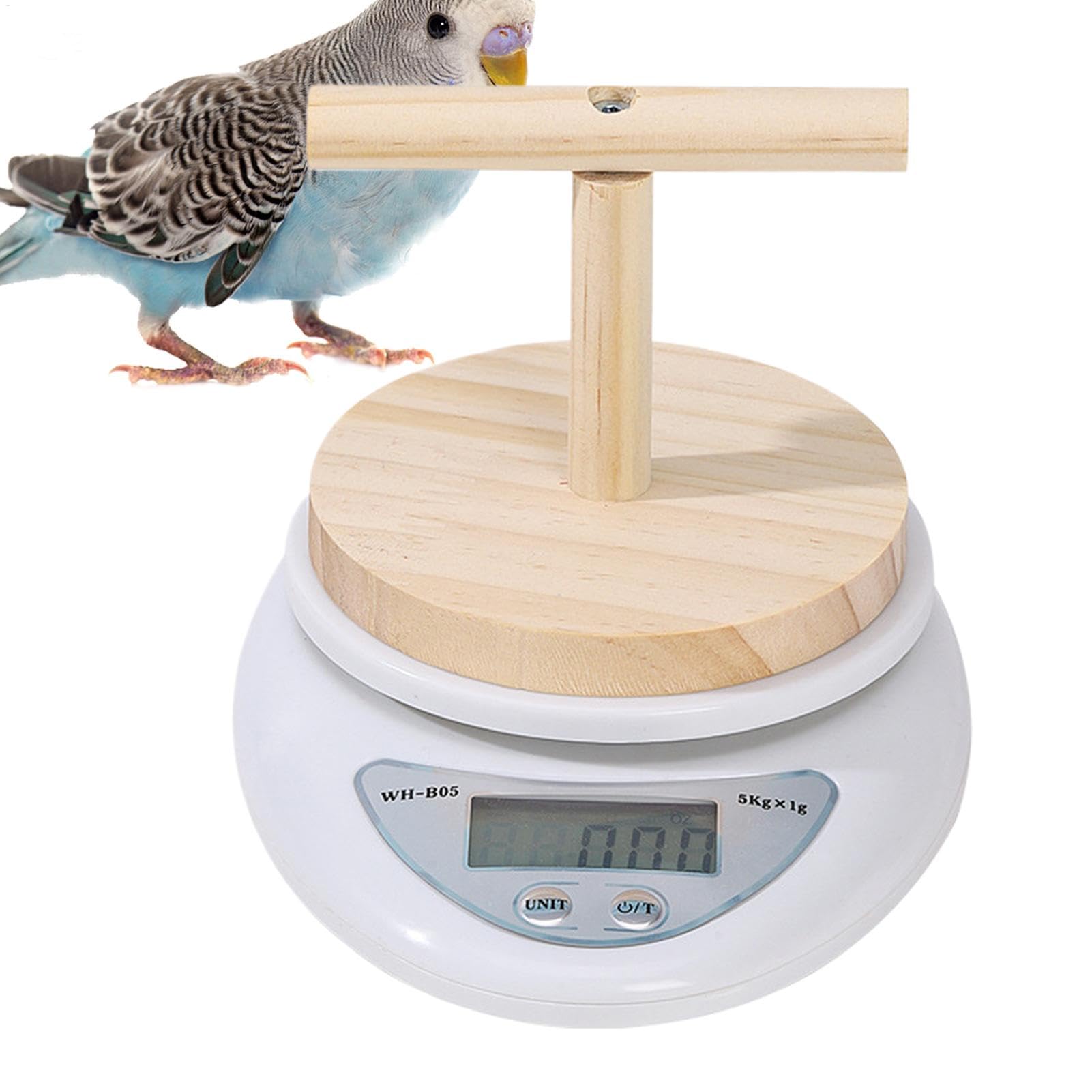 Vogelwaage mit Sitzstange | Papageientraining Tierwaage mit Sitzstange, digitales Wiegewerkzeug, Gewichtswechselüberwachung mit hoher Genauigkeit für präzises Füttern, Milchpulvermessung
